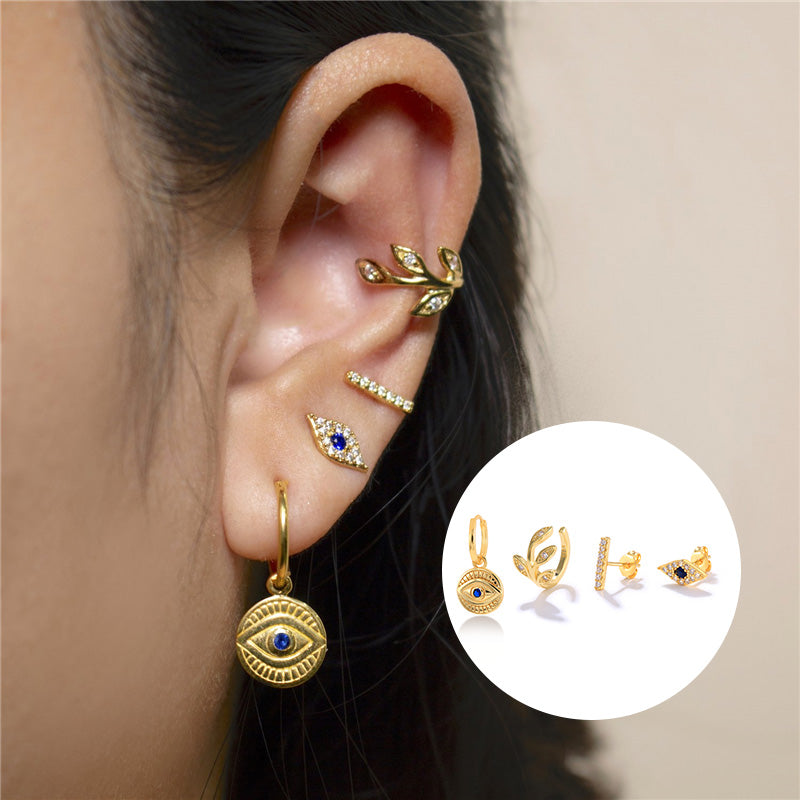 Malek Evil Eye Set Stud Earrings - NEED photo