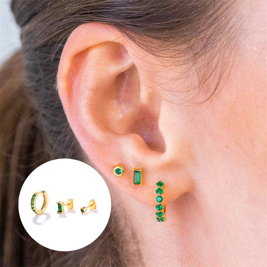 Emerald Stud Earrings